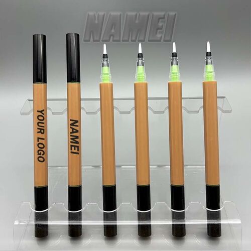 Laatste bedrijfsblogs Dubbele tip lege vloeibare eyeliner pen tube | Hervulbare cosmetische pen met dubbele kop