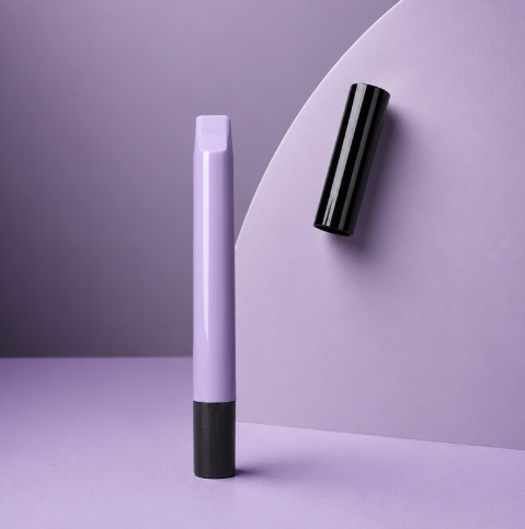 Laatste bedrijfsblogs Vierkante Dubbelkleurige Crème Make-up Pen E-911 | Draaibare Lege Cosmetische Verpakking