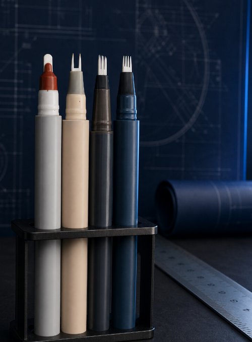 Laatste bedrijfsblogs Vork-tip vloeibare wenkbrauwpen verpakking 2-3-4-tands & schuine punt om je eigen make-upmerk en eigen label cosmetica te starten
