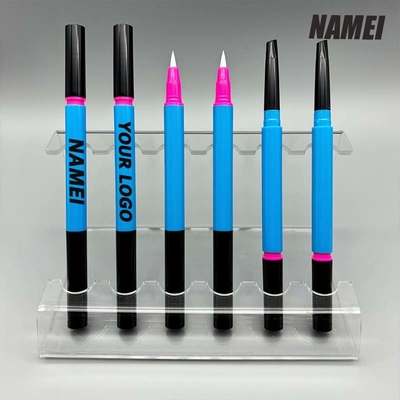 Goede prijs. Klassiek ontwerp dunne vloeibare eyeliner cosmetisch potlood verpakking plastic dubbel geëindigde wenkbrauwen potlood verpakking online