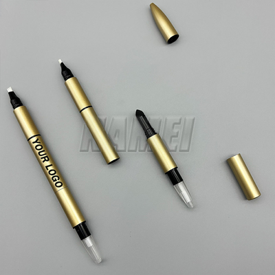 Goede prijs. 3 in 1 OEM ODM op maat wenkbrauwen potlood vorm make-up eyeliner pen cosmetische verpakking buis cosmetische verpakking online