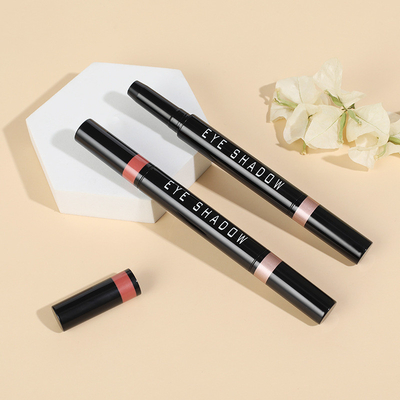 Goede prijs. Custom logo dubbel einde oogschaduw oogschaduw buis glad vochtinbrengend dubbel einde make-up stick plastic online