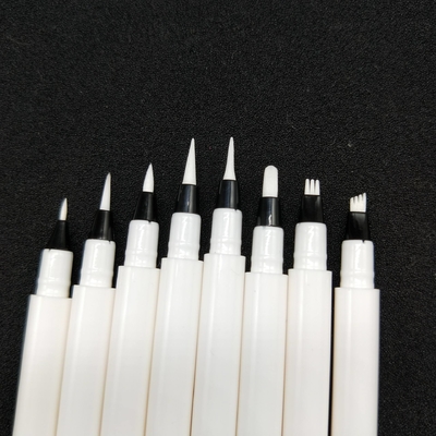 Goede prijs. Groothandel lege vloeibare wenkbrauwen make-up twist pen roze oog wenkbrauwen tint potlood buis container verpakking 4 vork tips online