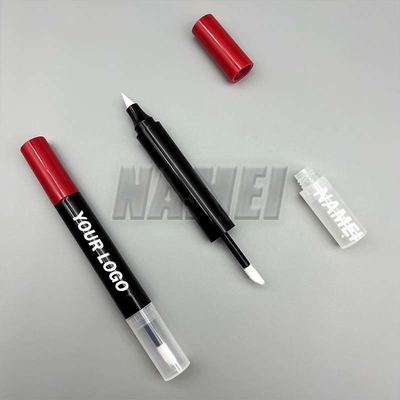 Goede prijs. 2 in 1 vloeibare oogschaduwbuis Leeg Plastic Eyelinerbuis Met Stok Custom Logo Cosmetische Verpakking online
